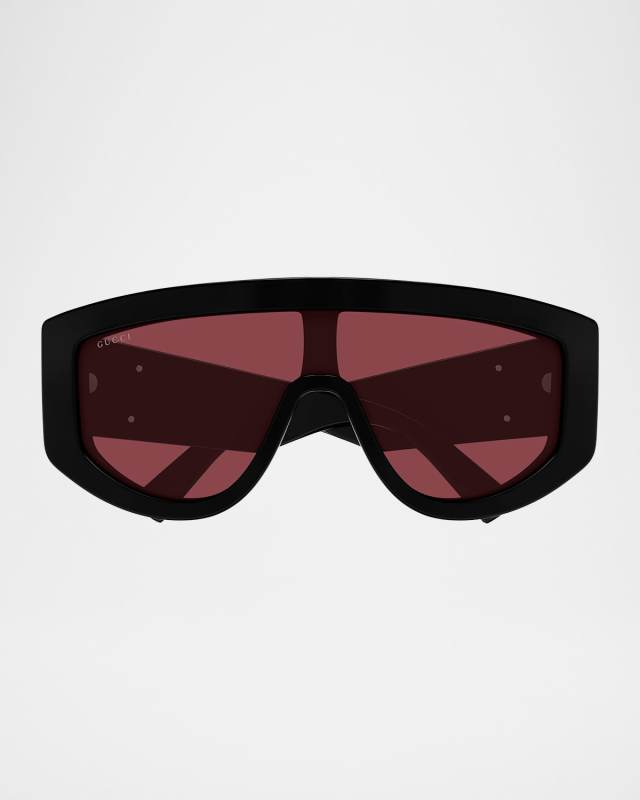GG Extruded 99mm Acetate Shield Sunglasses